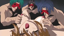 Anime doll taking one cock after another