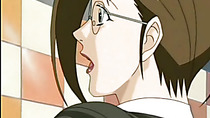 Arousing anime teacher fucked in the mens room