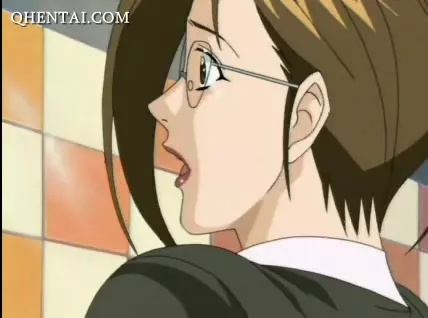 Brunette Teacher Sex Hentai - Arousing anime teacher fucked in the mens room - vikiporn.com