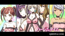 Moaning Hentai newbie tit fucks huge cock