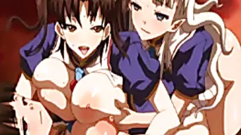 Japanese shemale anime coeds threesome fucking
