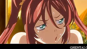 Anime beauty fucked as a sex slave