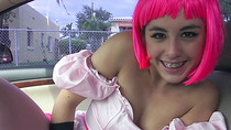 Cute cosplaying teen gets picked up and fucked by a stranger