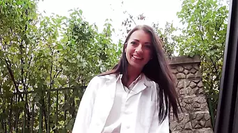 Beautiful off duty doctor Layla gets a free a sex