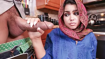 Hijabi girl Ada has to suck dick and obey