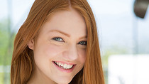 Teen redhead Farrrah Flower goes hard on huge dick