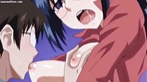 Shy anime chick getting licked and laid
