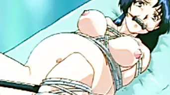 Bondage anime pregnant with gagging hard sex