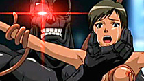 Anime caught and hard fucked by monster
