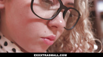 ExxxtraSmall - Cute Tiny Nerd Fucked Hardcore By Stepdad