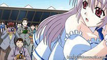 Public masturbation in hentai film