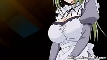 Huge tits girl in hentai movie