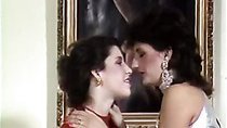 Tender woman touch for retro pussy