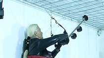 Sexy blonde slave girl posing
