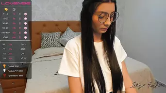 Glasses Girl with Big Tits PUNISHES Herself on Live Chat with Sex Toys [sexydana.com]