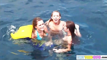 BrookeSkype Lesbian kissing nude Boat Vacation