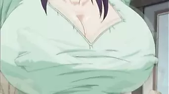 Cockhungry anime face covered by cum after tittyfuck