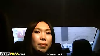 Sexy asian in pick up porno movie