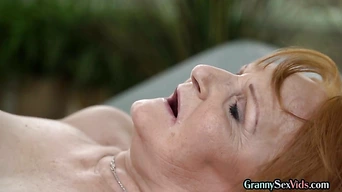 Horny granny drilled by big dick in tight pussy hole