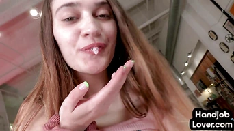 21yo HJ slut spoils POV dick with hands while talking dirty