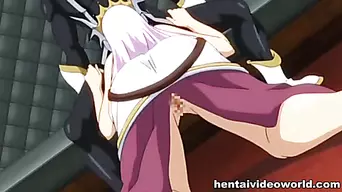 Hot hentai girl warrior sucks and fucks stick