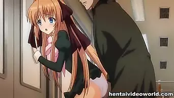 Hentai school girl with cock underground fuck