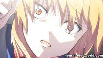 Tight hentai pussy ripped apart by many cocks