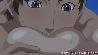 Hot hentai girl all in cum after hard fucking