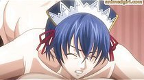 Hentai maid gets putting balls into her anal and pussy fucked by shemale anime