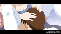 Hentai doll gets off panties for a pussy lick