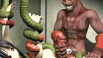3d hentai caught by tentacles and fucked by monster
