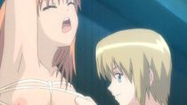 Bondage hentai coed gets shoved stick into pussy and assfucked