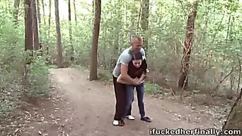 Against a tree, on the forest floor, it doesn't matter where he fucks her, he's just grateful he finally does get to fuck her