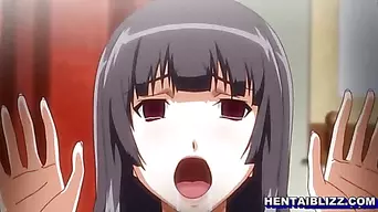 Japanese hentai hot sucking stiff dick and facial cumshot