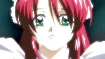 Busty hentai maid with muzzle gets whipped and dildoed ass and pussy