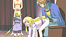 Two Princess hentai sucking dick and groupfucking