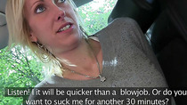 She could not pay the taxi but agreed on sucking the drivers cock!