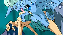 Hentai girl gets squeezed tits and fucked by monster