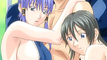 Swimsuit hentai bigboobs sharing stiff cock