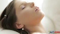 Sex hot girl strips and dildo fucks anal