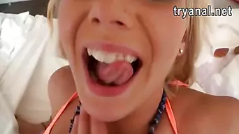 Lusty gf Eva Cole first time anal action