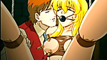 Bondage hentai maid gets pinched her bigtits and clitoris