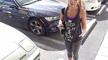 Blond Bimbo Tries To Sell Car