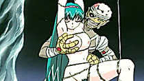 Tied up hentai hard fucked by monster