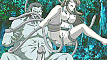 Hentai girl caught by tentacles and hard fucked monster cock