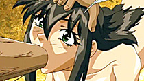 Hentai girls sucking and fucking monster cock