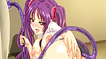 Bigboobs hentai coed self tentacle masturbating