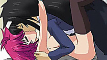 Horny hentai shemale hardcore fucked in bed