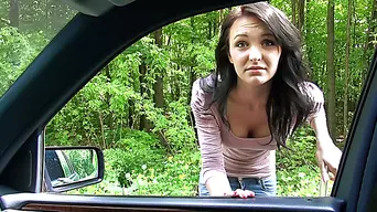 Stranded Belle Claire gets hardcore pounding from a stranger for free ride