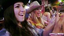Horny teens gets fucked in the room by the guys they meet on the cowboy party